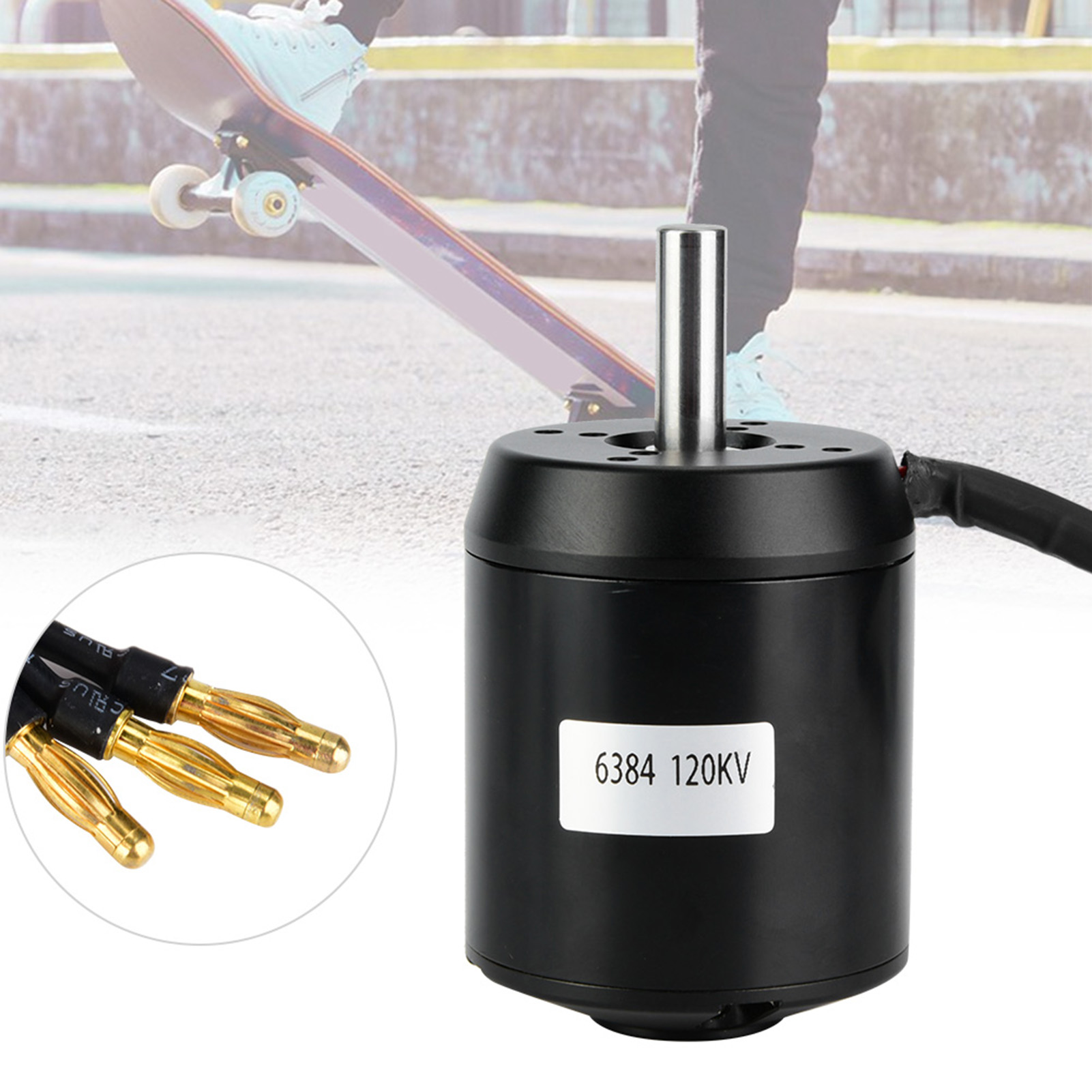 6384 Brushless Motor Sensored - 6384 120KV BLDCアウトランナーブラシレスセンサー付きモーター 電動バランススクーター、スケートボード、電動スクーター用ブラシレスモーター