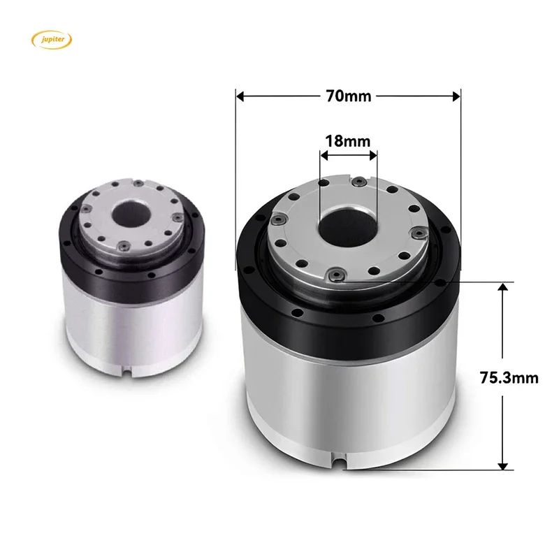 Harmonic Drive Gearbox Brushless - Jupiter 12-24V 減速コントローラーは、ロボットアームジョイントギアボックス、ステッピングサーボ、ブラシレスハーモニックギア、トルクDCモーターを駆動します。