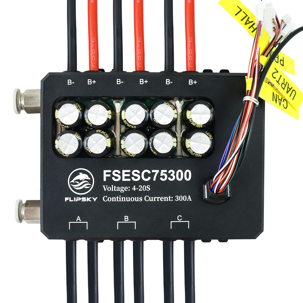 Flisky-350a escアルミニウムケースリ水冷を備え - Vesc 75300 High Current Esc のレビューと価格